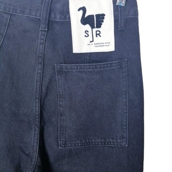 NEW Free People x Sandrine Rose Sz 25 Black Wide Curve Leg Jeans - Picture 8 of 14